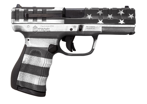 Citadel Centurion CP9 9mm, 4" Barrel, Optic Ready, American Flag Gray Cerakote, 14rd