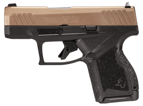 Taurus GX4, 9mm, 3" Satin Black Barrel, Midnight Bronze Serrated Slide, 11rd