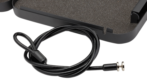 SnapSafe Lock Box Cable 4 ft. Stainless Steel Black