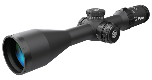 Sig Whiskey5 2-12x56mm Obj 43.10-9.30 ft @ 100 yds FOV 30mm Tube Black Illuminated MRAD Milling Hunter (SFP)