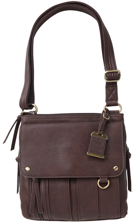 Bulldog Cross Body Purse Brown Leather Cross Body Most Sm Pistols & Revolvers Ambidextrous