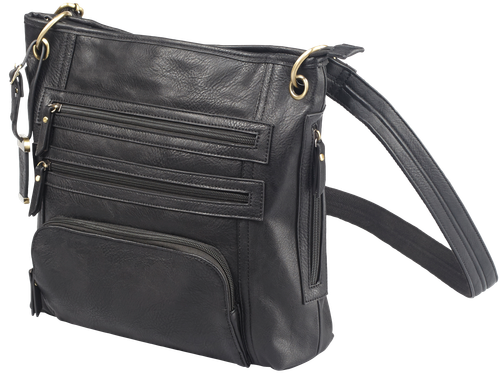 Bulldog Cross Body Purse Black Leather Cross Body Most Sm Pistols & Revolvers Ambidextrous