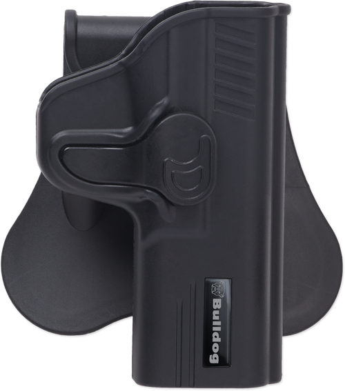 Bulldog Cases Rapid Release Polymer Holster, Fits Glock 43, Right Hand, Polymer, Black