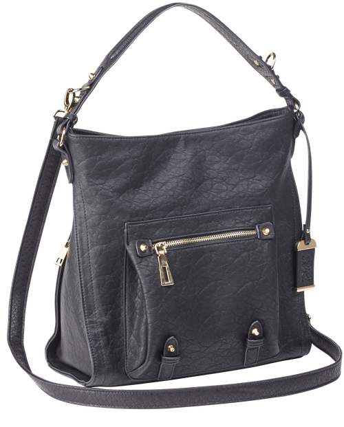 Bulldog Cases Hobo Anna Purse Holster, Fist Most Small Autos, Black Color, Leather