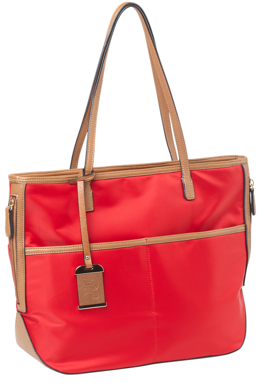 Bulldog Tote Style Purse Red Nylon Tote Most Sm Pistols & Revolvers Right Hand