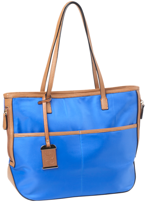 Bulldog Tote Style Purse Electric Blue Nylon Tote Most Sm Pistols & Revolvers Right Hand