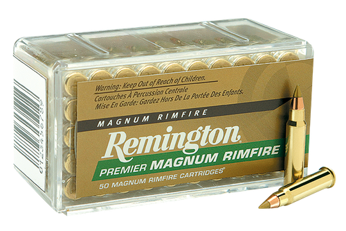 Remington Premier Gold Box 22 Winchester Magnumnum, 33gr, AccuTip-V, 50rd Box