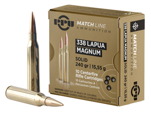 Prvi Partizan Match, 338 Lapua, 240gr, Full Metal Jacket, 10rd Box