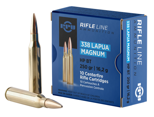 Prvi Partizan Standard , 338 Lapua Magnum, 250gr, Boat Tail Hollow Point, 10rd Box
