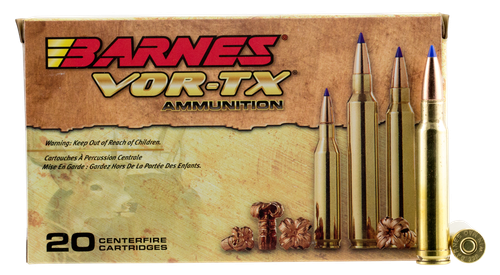 Barnes VOR-TX Rifle 338 Win Mag 225gr, Tipped TSX Boat Tail, 20rd Box