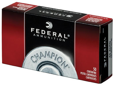Federal Champion, 45 ACP, 230Gr, Full Metal Jacket, 50rd Box