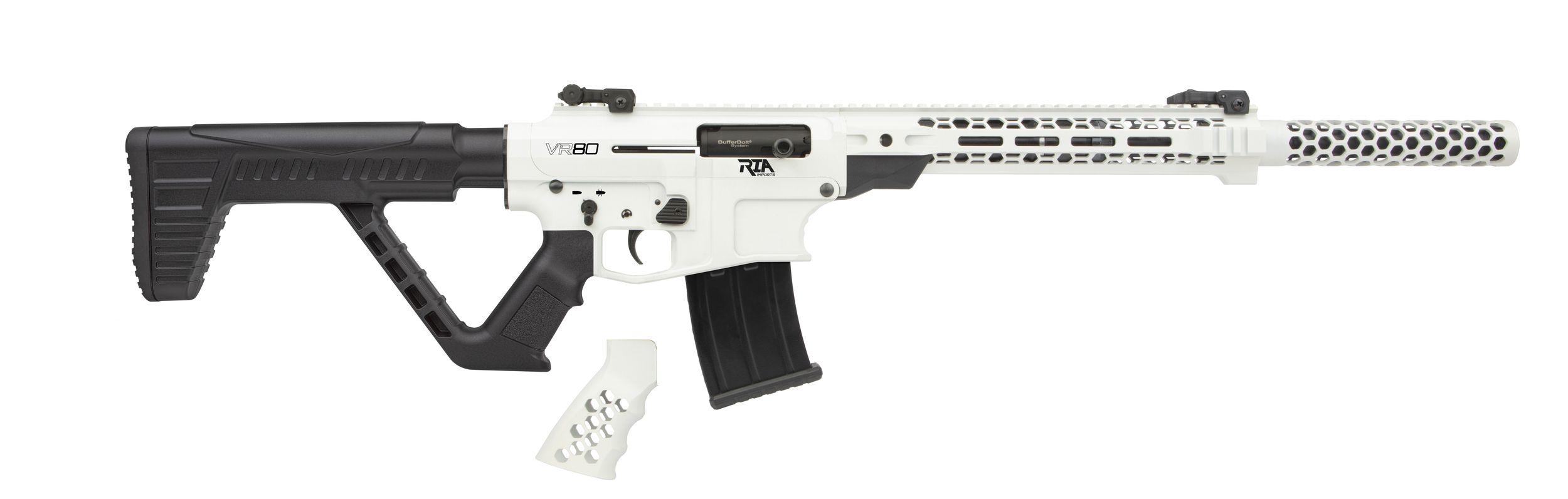 Rock Island Armory VR80 Shotgun Semi-Auto Shotgun VR80-STW, 12 Gauge, 20", 3" Chamber Chmbr, Tactical Stock Fixed Black Thumbhole Stock, 5 Rds