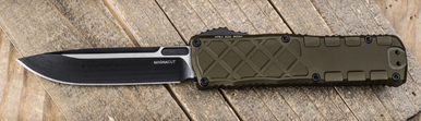 Guardian Tactical APEX EDC OTF 3.0" CPM MagnaMax Two-Tone Blade OD Green Solid Aluminum Handle Auto - 16-8211 OD