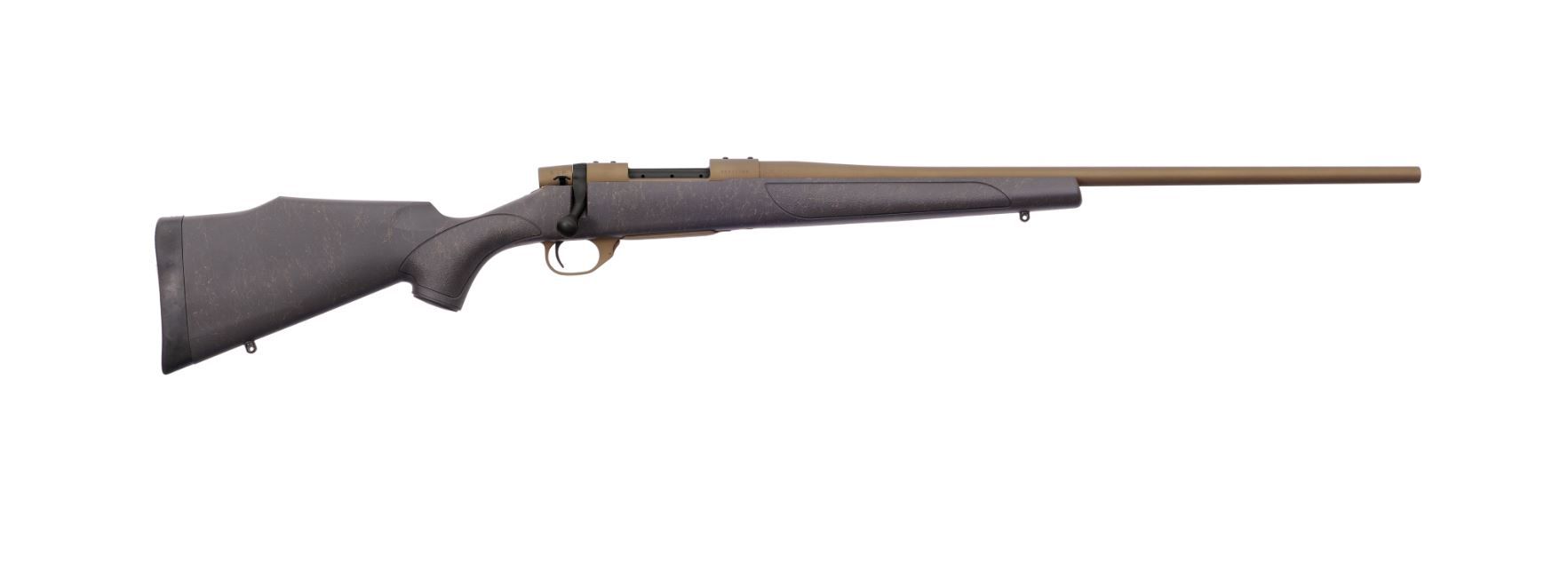 Weatherby Vanguard Weatherguard Rifle VWB300NR4T, 300 Win Mag, 24", Black with Bronze Webbing Stock, 3 Rds
