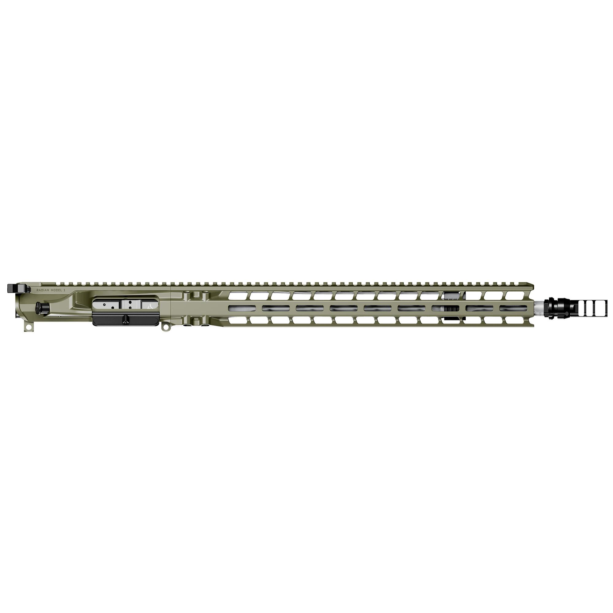 Radian Weapons Mod 1 Complete Upper Receiver, 6mm ARC, 18", W/ KeyMo Muzzle Brake, Olive Drab Green (R0906)