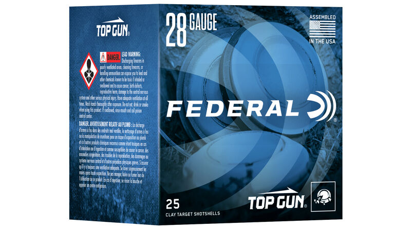 Federal Top Gun 28ga 2-3/4″ Max Dram Eq. 3/4oz. #8 250rd Case #TGS2821 8 CS