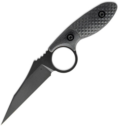 Toor Knives Cortano Fixed Blade Knife 3.175" CPM-M4 Socom Black Wharncliffe - CORTANO BLK
