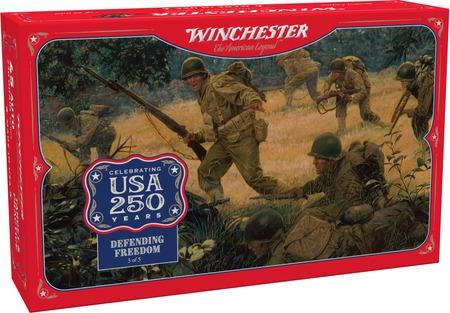 Winchester USA 250th Commemorative Pistol Ammunition USA45250, 45 ACP, Full Metal Jacket (FMJ), 230 GR, 880 fps, 50 Rd/bx