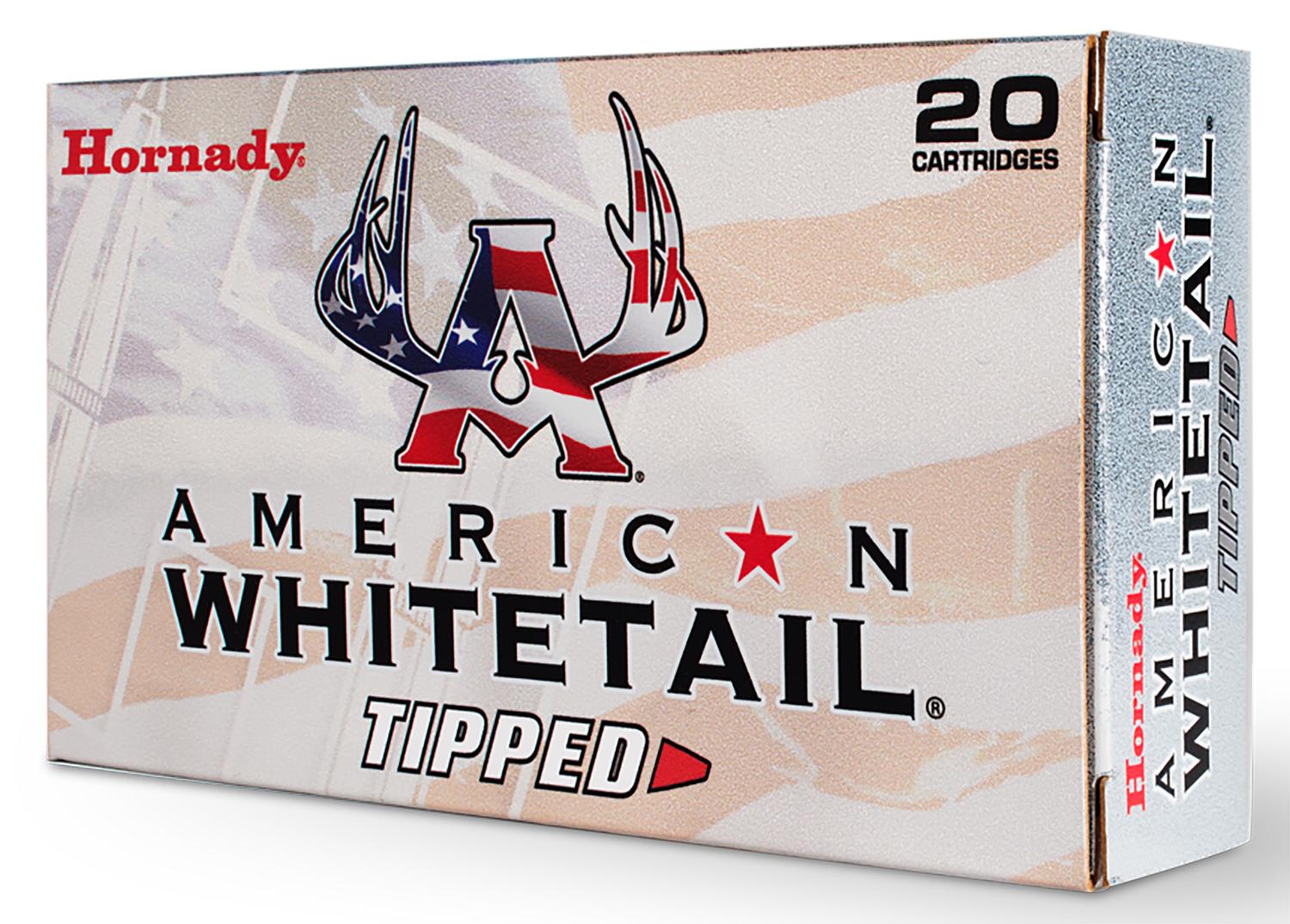 Hornady American Whitetail Tipped Rifle Ammunition 81624, 6.5 PRC, SST, 129Gr, 3120 fps, 20 Rds