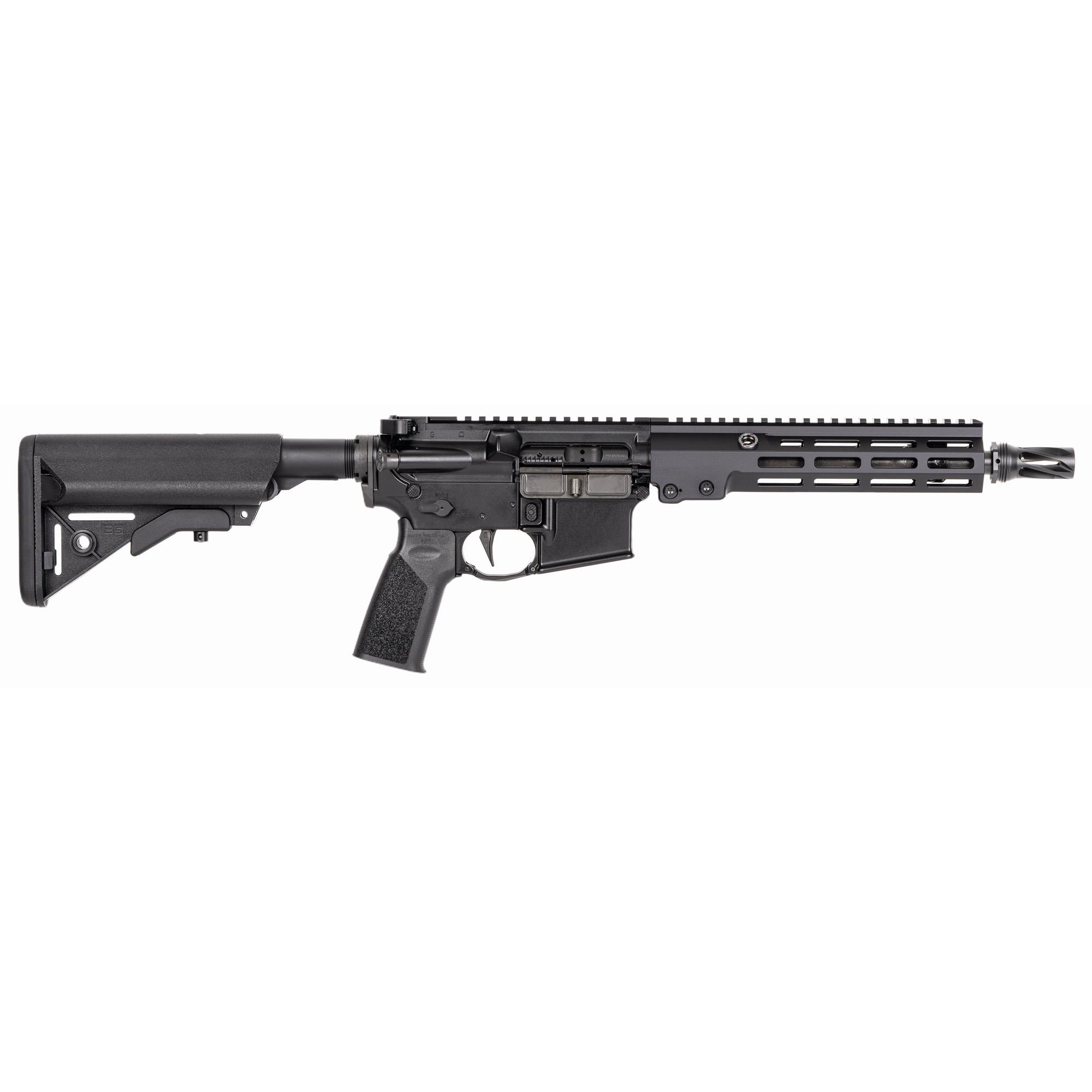 Geissele Automatics Super Duty Mod1, 5.56 NATO, 10.3" W/ HUXWRX QD 556 Flash Hider, SBR, Black (08-523B)