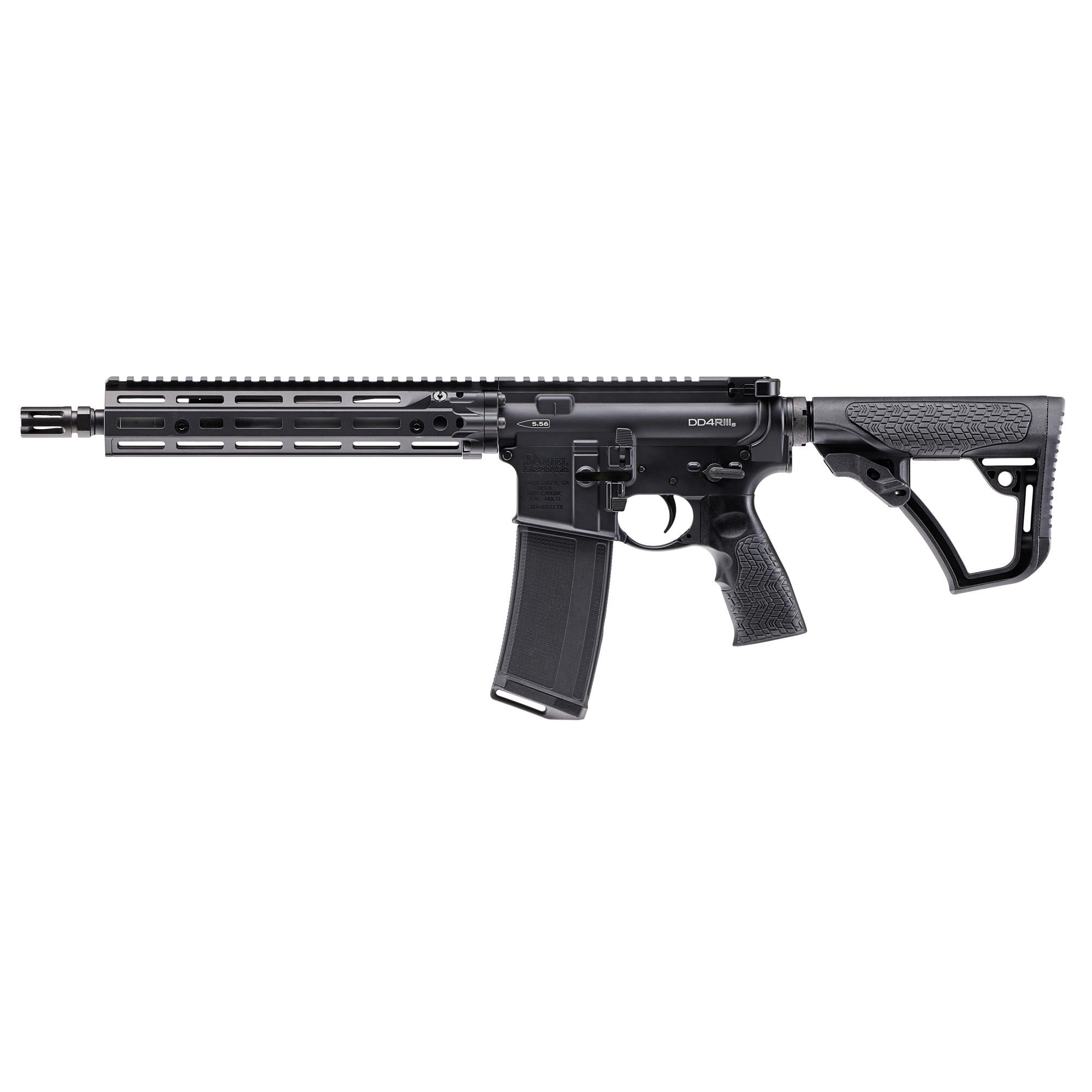 Daniel Defense MK18 SBR 02-088-10401-047, 5.56 NATO/223 Rem, 10.3 in, DD Pistol Grip, Black Finish, RIS III M-LOK Rail, 30 Rnd
