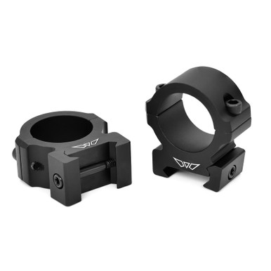 Warne Vapor Horizontal 1" Medium Rings - Fits Picatinny, Black