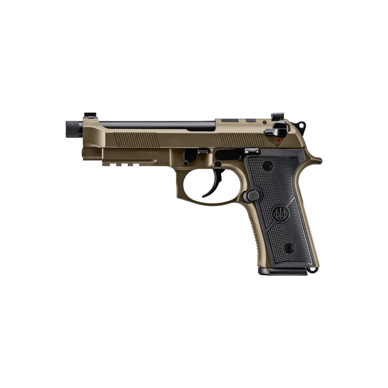 Beretta M9A4 Overlanding Pistol JS92M9A4GBRZ10, 9mm, 5in, Nomad Bronze Cerakote, Optic Ready, 10 Rds