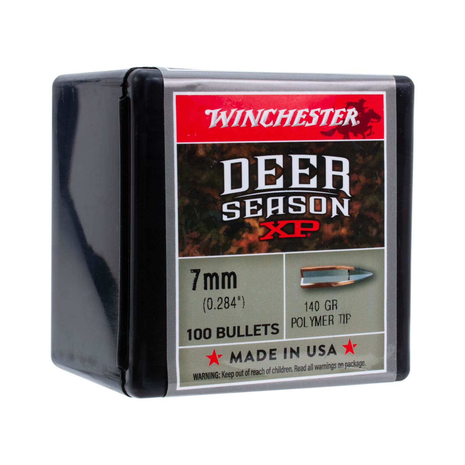 Winchester Rifle Bullets, 7mm 140gr. Deer Season XP, Box of 100