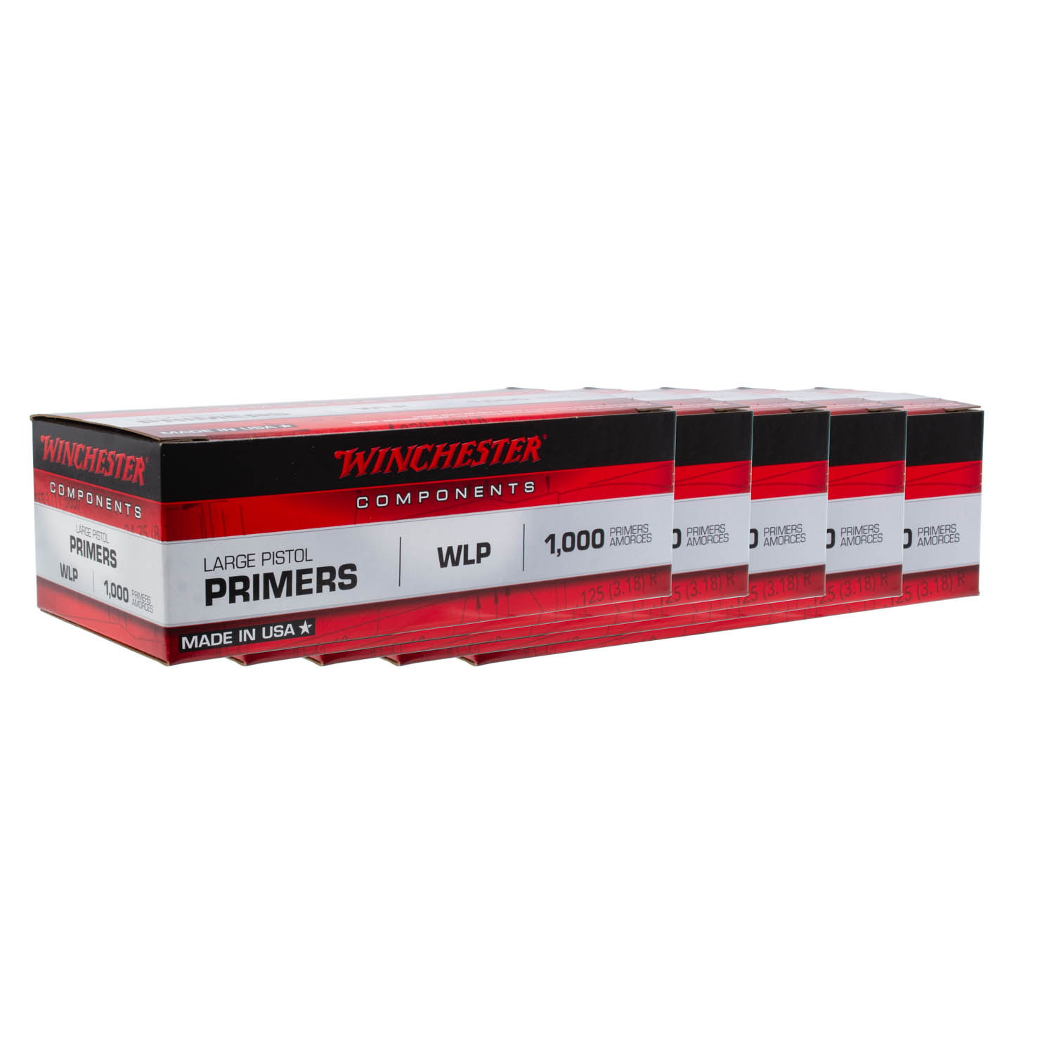 Winchester Large Pistol Primers, Case of 5000