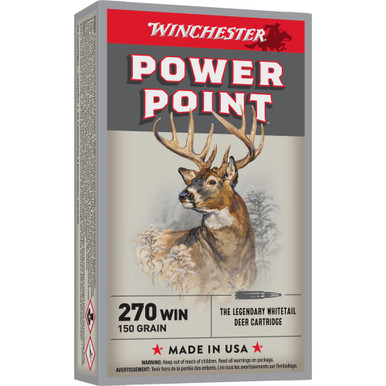 Winchester Ammo X2704 .270WIN 150gr Power Point - 20 Rounds Per Box