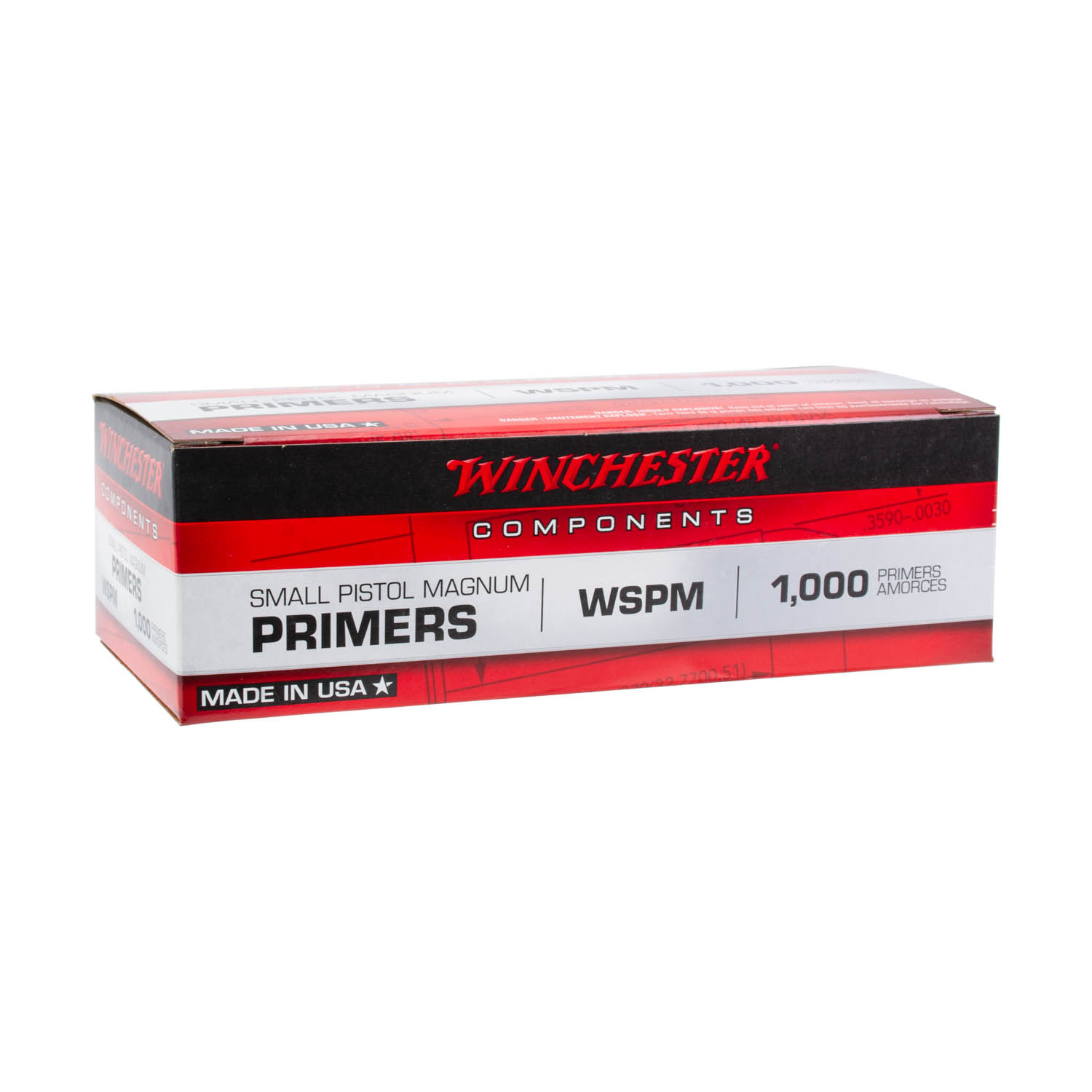 Winchester Small Magnum Pistol Primers, Box of 1000
