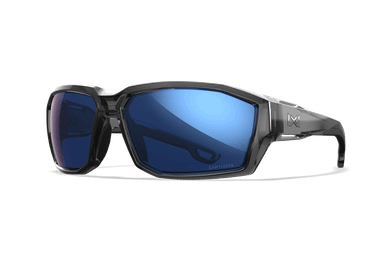 Wiley X Alpine Crystal Grey Frame Captivate Blue Mirror Lenses - ACALP09