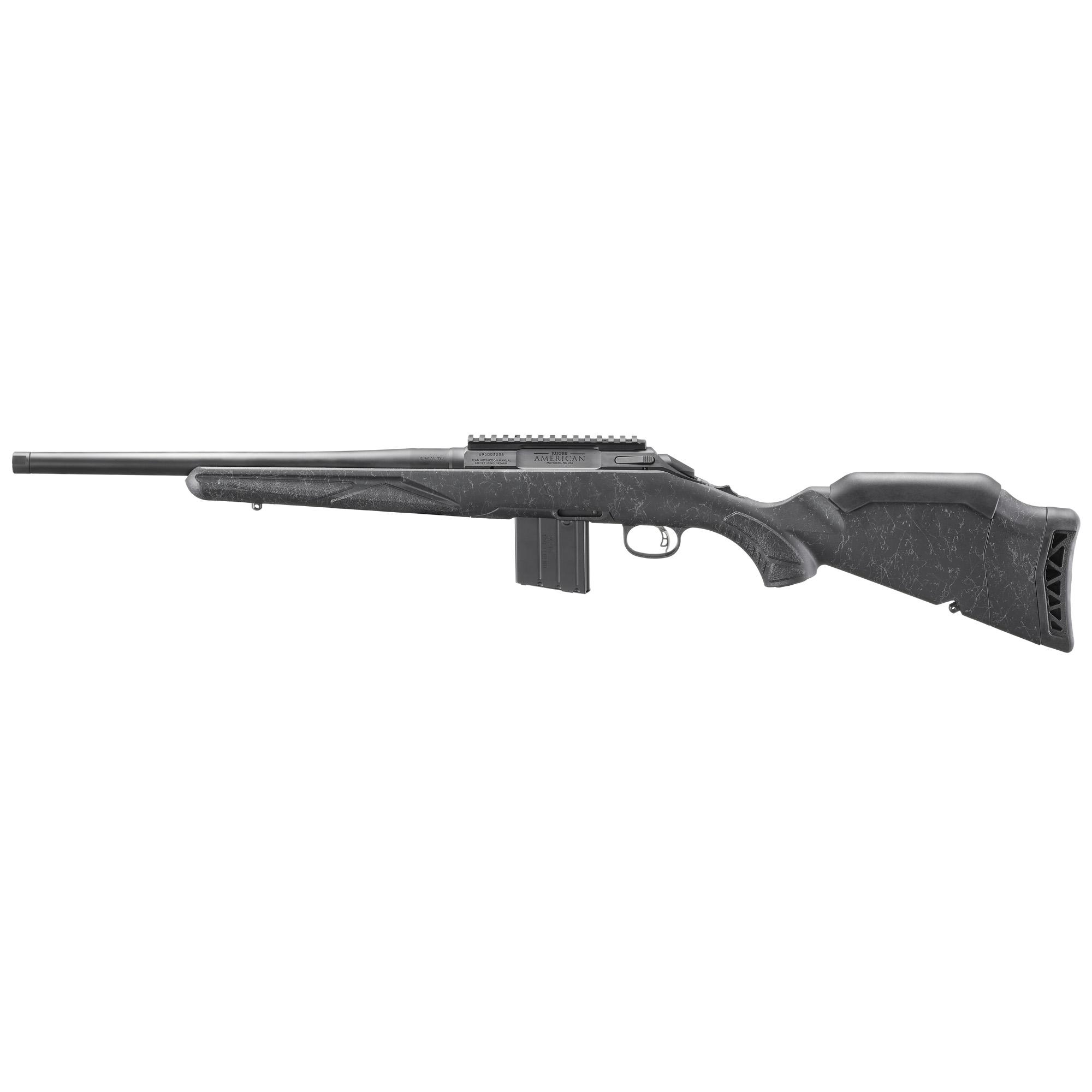 Ruger American Patrol Gen II Rifle 56902, 338 ARC, 16.1" Threaded, Black Splatter Gen II American Stock, Graphite Black Bull Contour Barrel, 5+1
