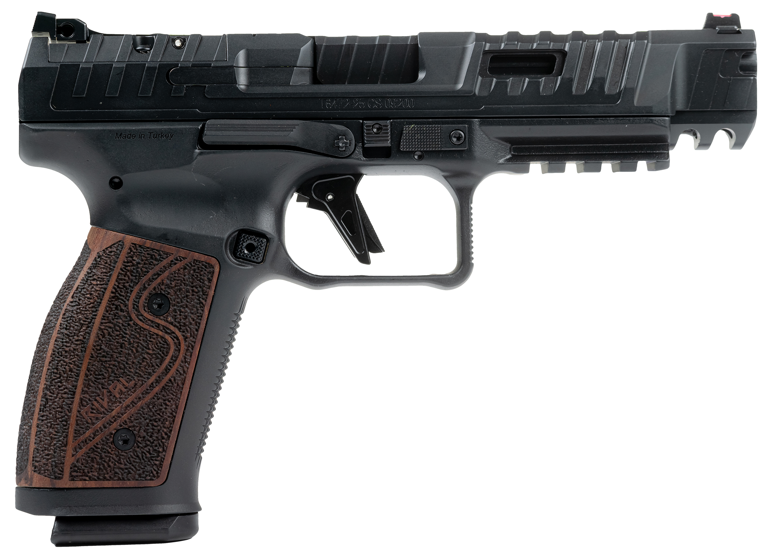 Century SFx Rival-S Optic Ready Pistol HG7010R-N, 9mm, 5in, Rosewood Grips, Black Finish, 18 Rds