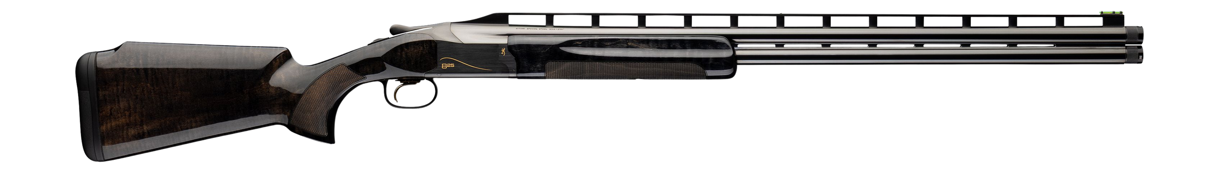 Browning Citori 825 Noir Trap Over/Under Shotgun 0184203002, 12 Gauge, 32", 2 3/4" Chmbr, Monte Carlo Comb AAAA Dark MapleStock, 2 Rds