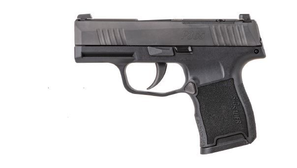 Sig Sauer P365 Optic Ready Pistol W365-380-BSS, 380 ACP, 3.1in, Black Polymer Grip, 10 Rds
