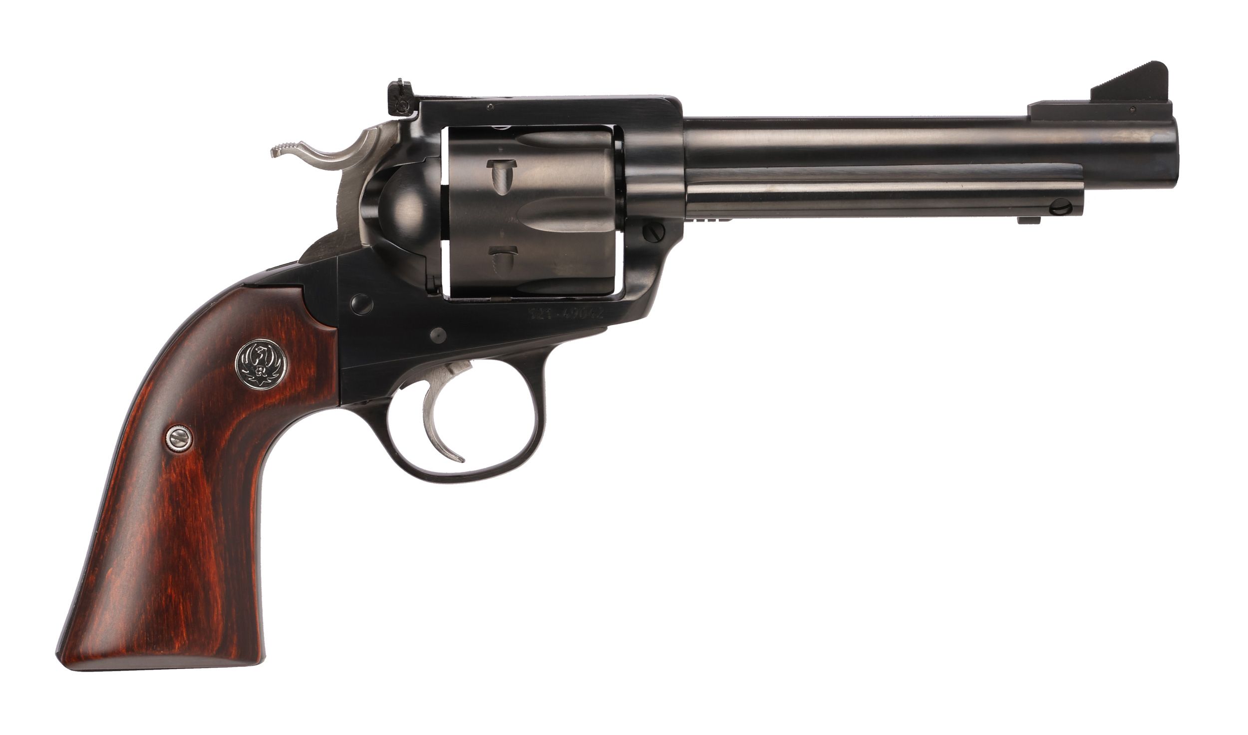 Ruger Bisley Flattop Revolver 5263, 41 Magnum, 5-1/2in, Hardwood Grips, Blued Finish, 6 Rds