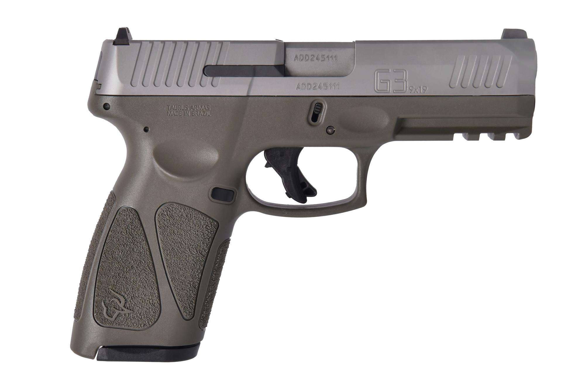 Taurus G3 Pistol 1-G3B949O, 9mm, 4in, ODG Polymer Grips, 17 Rds