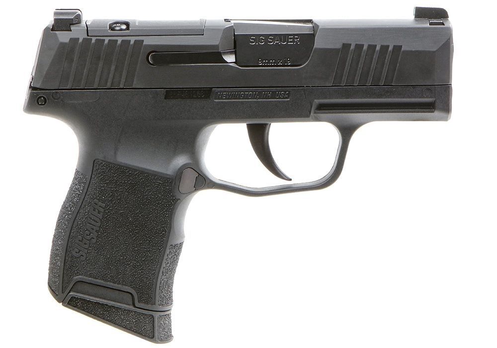 Sig Sauer P365 Optic Ready Pistol W365-9-BXR3P, 9mm, 3.1in, Black Polymer Grip, 10 Rds