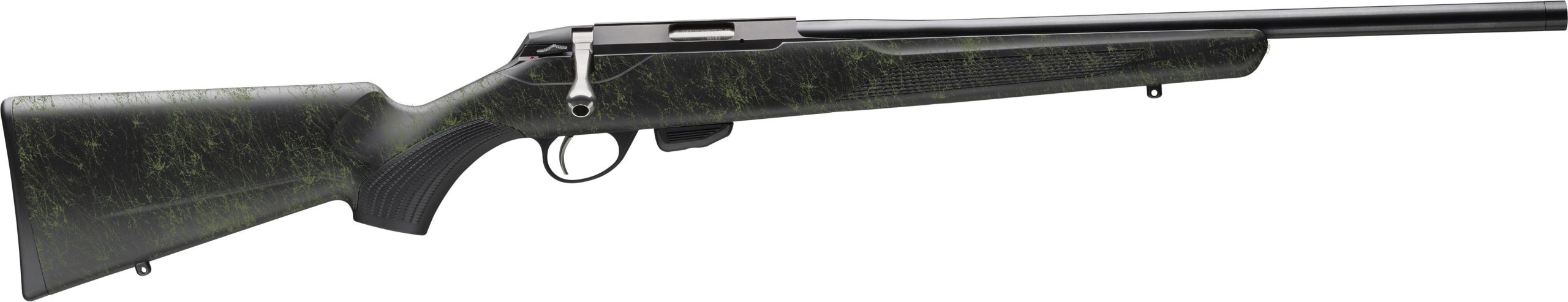 Tikka T1X Roughtech Bolt Action Rifle JRT1XRT309SB, 17 HMR, 16", Black Synthetic Stock w/Emrald Web, Blued Finish, Threaded 10 Rds