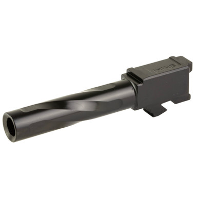 Zaffiri Precision Glock 19 Gen 1-4 Flush & Crown Barrel Black - BA-G19G14-FC-BN
