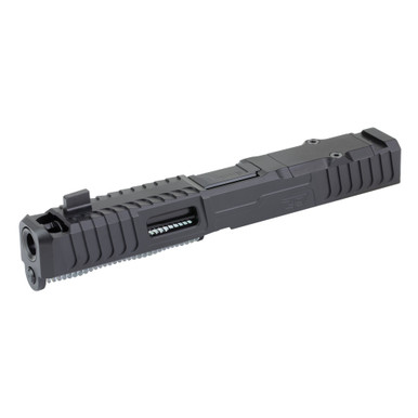 Zaffiri Precision IBS Glock 17 Gen 3 Complete Slide Chunk Ported Black - CU-G17G3-IBS-RMR-BLK-CP-BN-BLNK