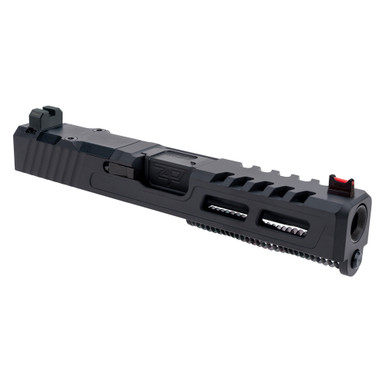 Zaffiri Precision ZPS.2 Glock 19 Gen 3 Complete Slide Flush Crown Barrel Black - CU-G19G3-ZPS2-RMR-BLK-FC-BN-BLNK