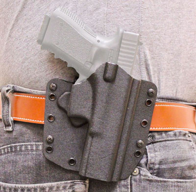 DeSantis Gunhide, 147, Raptor SL, Belt Holster, Fits SIG P250C/P320C/P320XCompact, Right Hand, Black Kydex