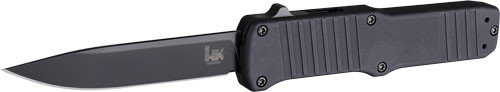 Hogue Hadron OTF 3.38" Clip Point Plain Anodized Aluminum, Black Handle, Folding