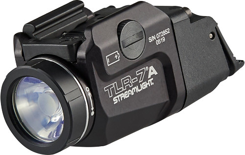 Streamlight TLR-7A Flex Rail Mounted Tactical Light, 500 Lumens White LED, CR123A, Black
