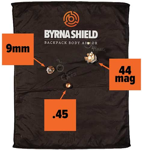 Byrna Technologies Shield Backpack Body Armor Black 10 x 12