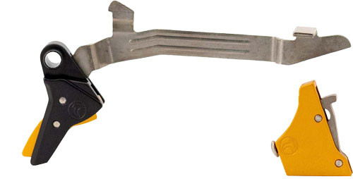 Timney Triggers Alpha Competition Trigger Glock Gen3, Gen4, Anodized Finish, Gold, Fits Gen 3 & Gen 4 - G17, G19, G22, G23, G34
