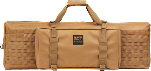Bulldog BDT Tactical Tactical Rifle Case 38" Tan Nylon Large Exterior Pocket MOLLE Compatible for Rifle Includes Padded Shoulder Strap