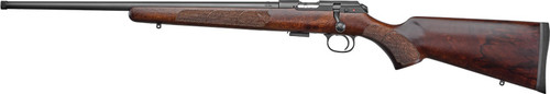 CZ 457 American .22 LR, 24" Barrel, Black Nitride Metal Finish & Fixed American-Style Turkish Walnut Stock, Left Hand, 5rd